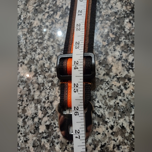 Orange and Black Seatbelt Belt - Picture 6 of 7